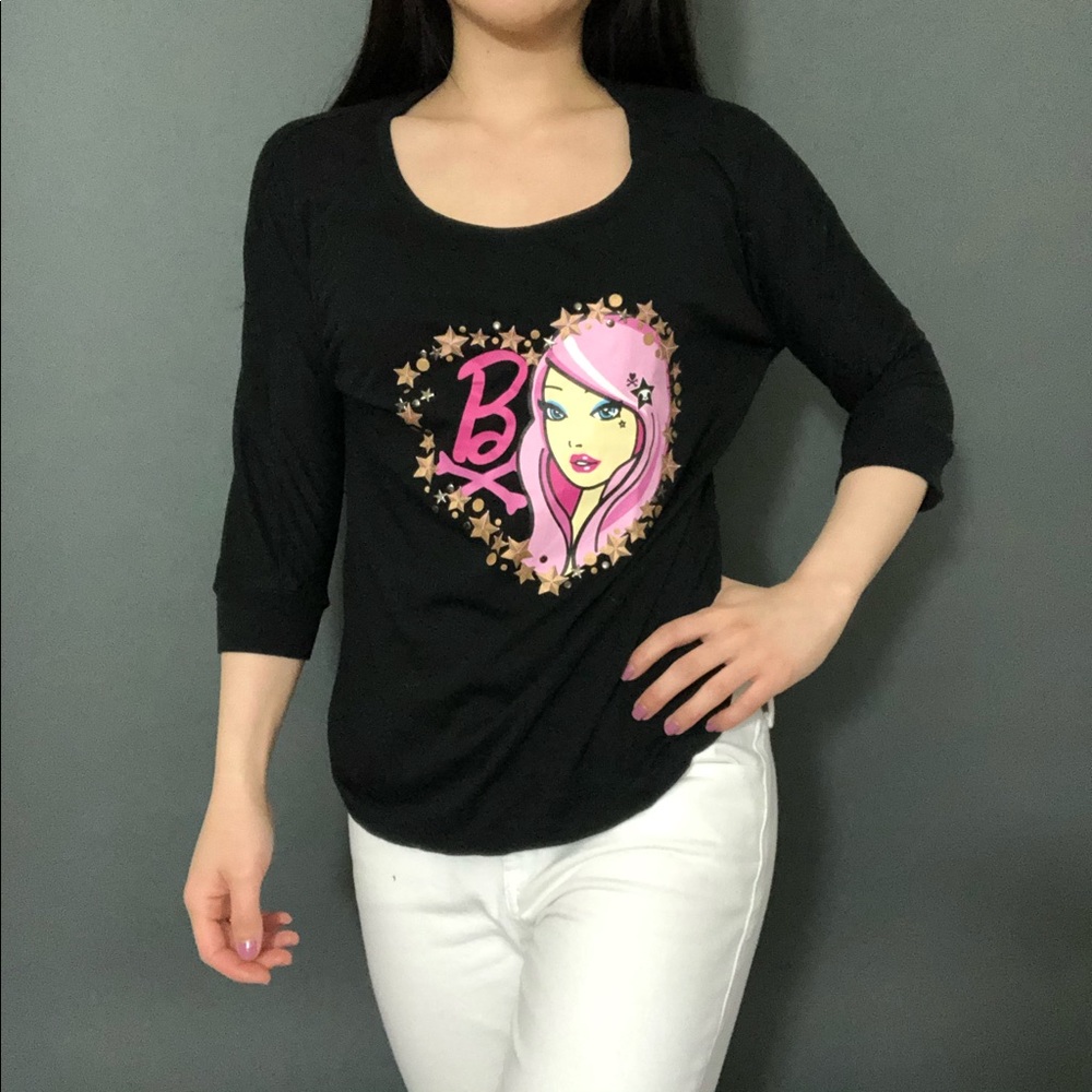 Tokidoki x Barbie collab 3/4 sleeve top